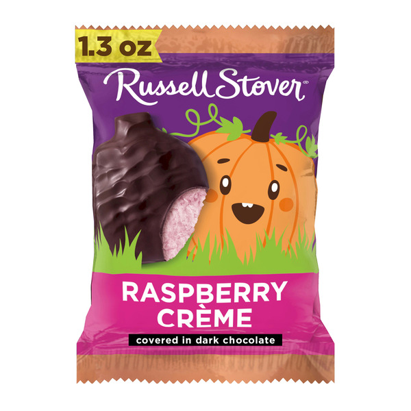Russell Stover Halloween Dark Chocolate Raspberry Crème Pumpkin