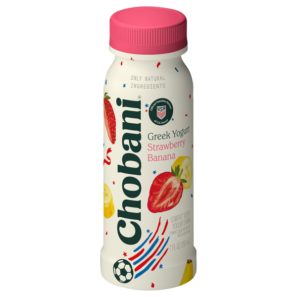 Chobani Lowfat Greek Strawberry Banana Yogurt Drink