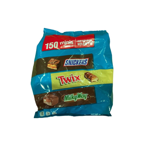 Snickers, Twix & Milky Way Minis Chocolate Candy Bars Variety Bulk