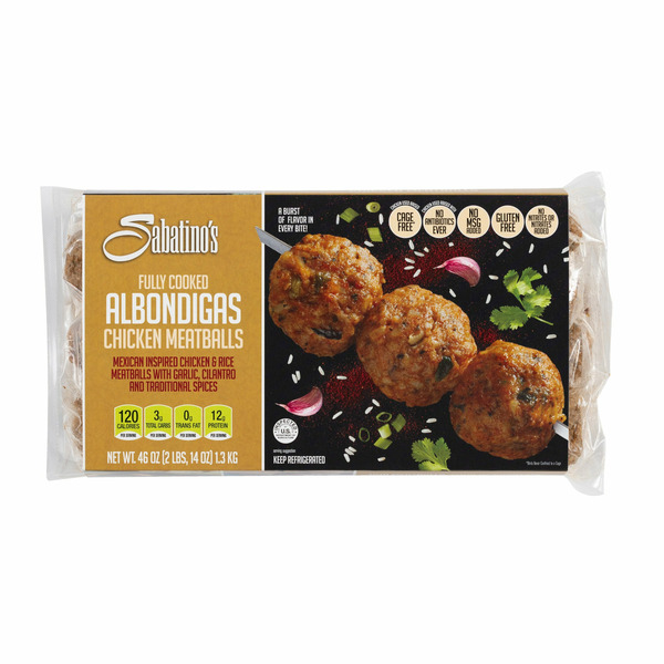 Sabatino's Albondigas Chicken Meatballs, 46 oz