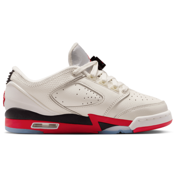 Jordan Big Kids' Sixty Plus Low Casual Shoes, Size 4.0 - Sail/Black/Reflect Silver/Fire Red