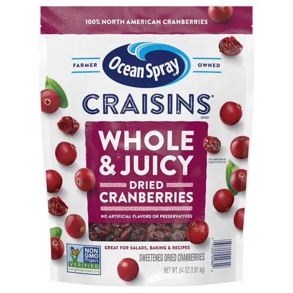 Ocean Spray Whole Craisins, 64 oz