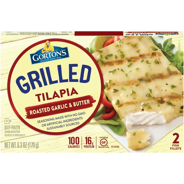 Gorton's Garlic & Butter Grilled Tilapia Fillets (6.3 oz) Instacart