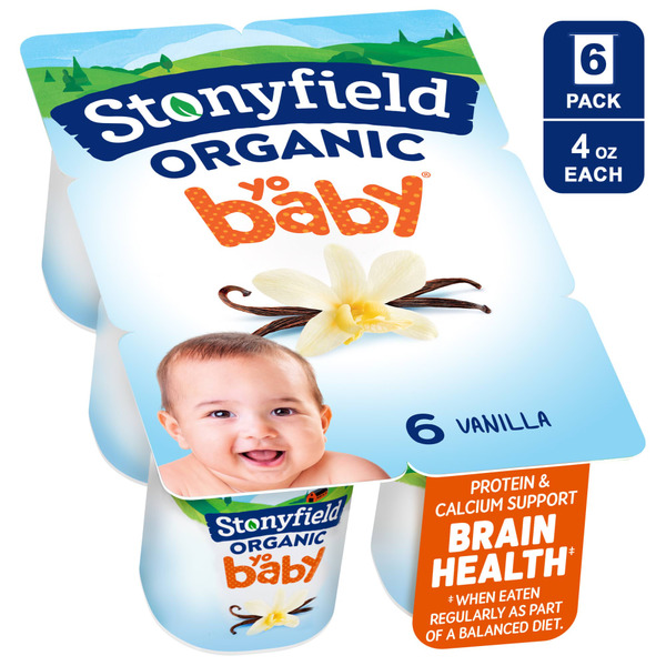 Stonyfield Organic YoBaby Vanilla Whole Milk Yogurt with