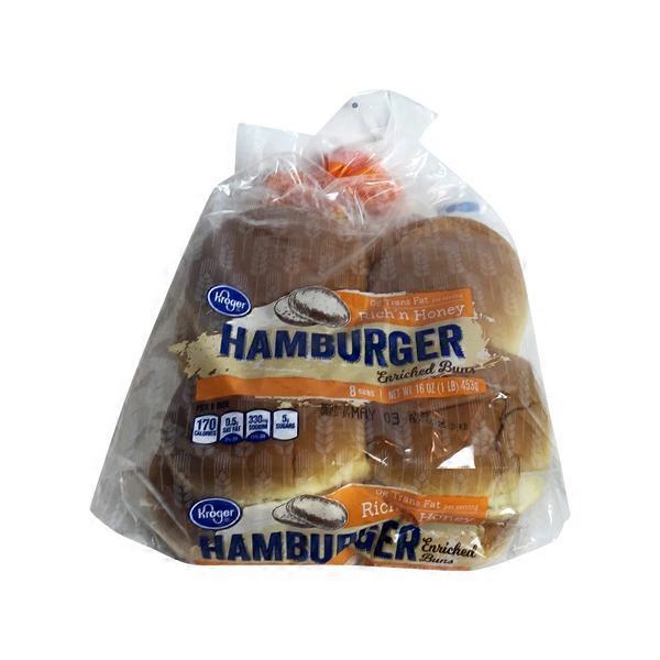 Kroger Hamburger Enriched Buns, Rich 'n Honey (16 oz) Instacart