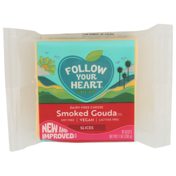 Follow Your Heart Dairy Free Cheese, Smoked Gouda Style Slices, 7oz.