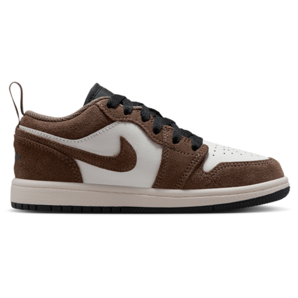 Jordan Boys' Retro 1 Low Basketball Shoes, Size 12 - Brown/Black/White