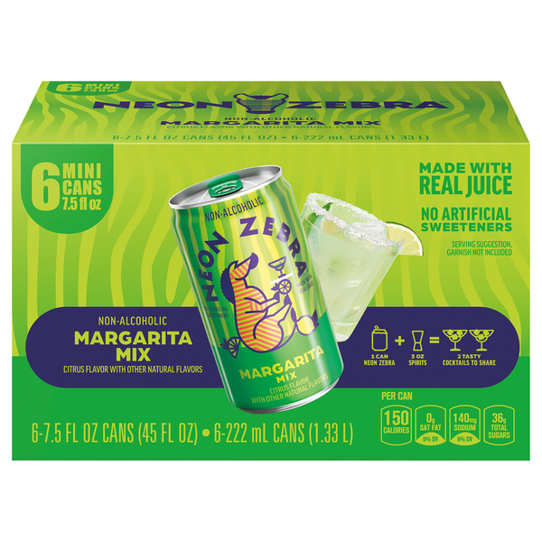 邦楽 Evisbeats - Namasute Mantra Mix Neon Zebra Margarita Mix, Citrus, Non-Alcoholic Same-Day Delivery