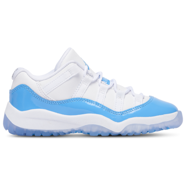 Jordan Kids' Preschool 11 Retro Low 'University Blue' Basketball Shoes, Size 2, Medium/B Width - White/University Blue/Black
