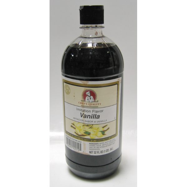 Chef's Quality - Imitation Vanilla Extract - 32 oz Bottle