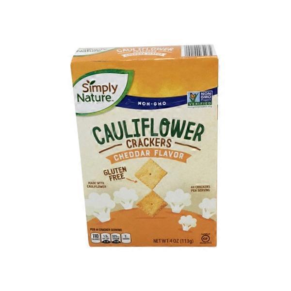 Simply Nature Cheddar Flavor Cauliflower Crackers (4 oz) Instacart