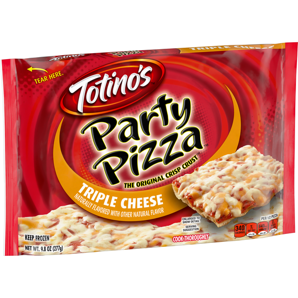 Totino's Party Pizza Triple Cheese Thin Crust Frozen Pizza