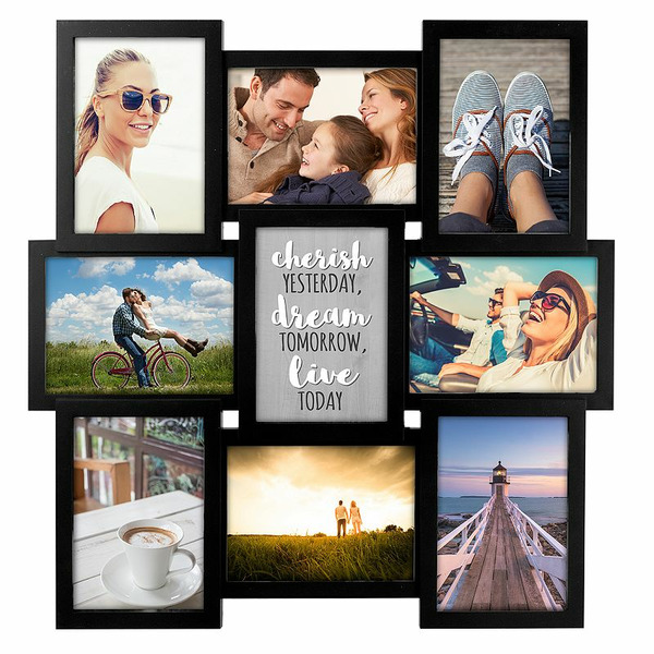 Malden 9-Opening Black Collage Frame