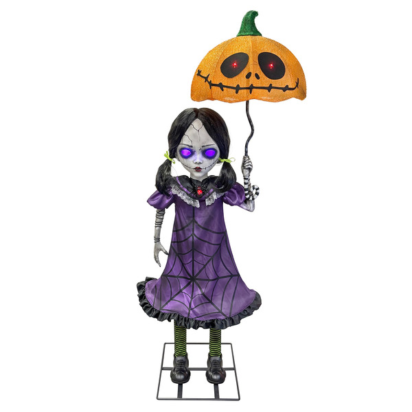 Haunted Living 5-ft Motion Activated Talking Lighted Doll Animatronic