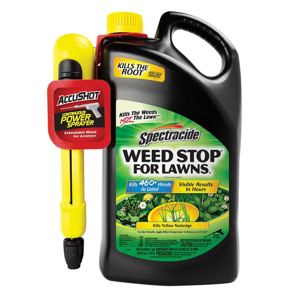 Spectracide 1 Gal. Weed Stop For Lawns Weed Killer Ready-to-use Accushot Sprayer