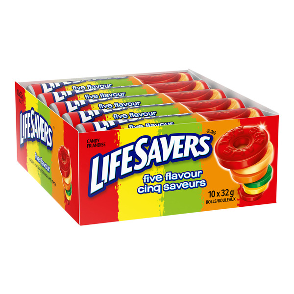 LIFE SAVERS Case of Five Flavours Hard Candy Roll