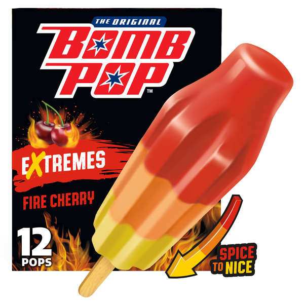 Bomb Pop Extremes Fire Cherry Ice Pops Same-Day Delivery or Pickup