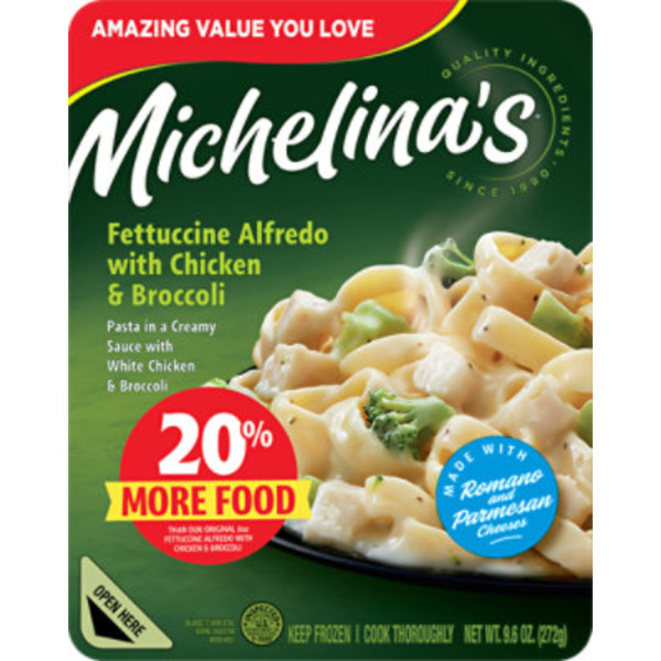 Michelina's Fettuccine Alfredo with Chicken & Broccoli