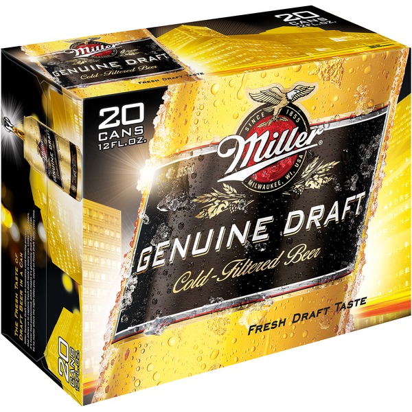 Miller Genuine Draft Beer (12 fl oz) Instacart