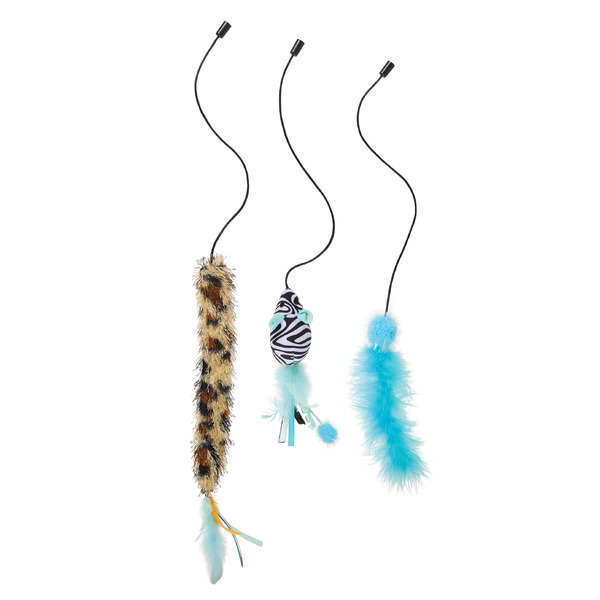 Whisker City Printed Mouse Attachment Cat Toys
