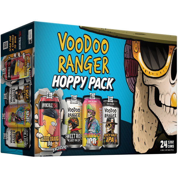 Voodoo Ranger Hoppy IPA Variety Pack Beer, 24 Pack, 12 fl oz Cans