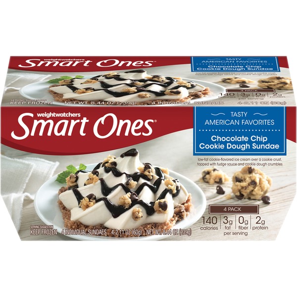 Weight Watchers Chocolate Chip Cookie Dough Sundae 8 44 Oz Delivery Or Pickup Near Me Instacart