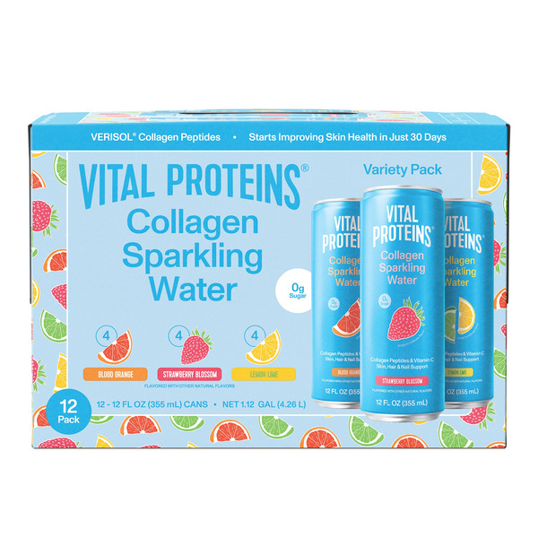 Vital Proteins Collagen Sparkling Water, 12 fl oz, 12-count