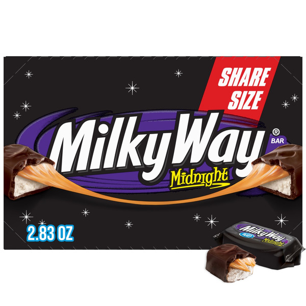 Milky Way Candy Midnight Dark Chocolate Bar Share Size Same-Day