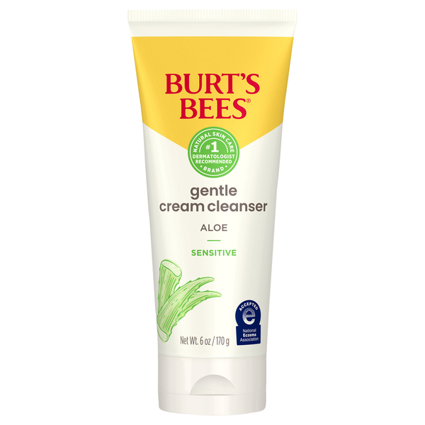 Burt's Bees Cream Cleanser, Gentle, Sensitive, Aloe - 6