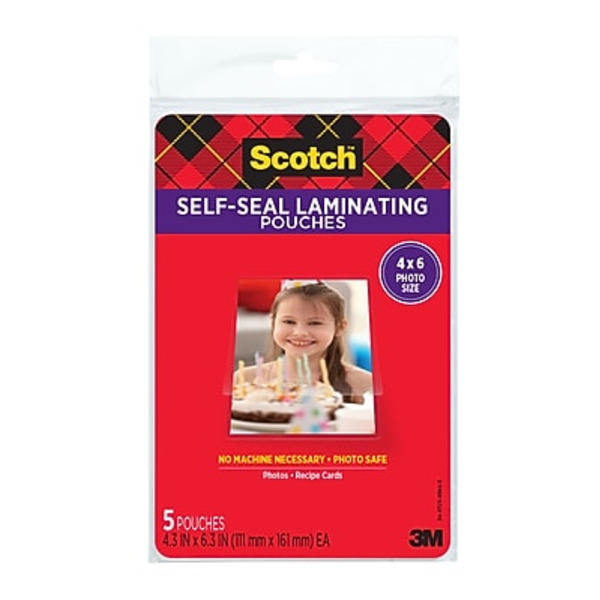3M Self-Seal Laminating Pouches