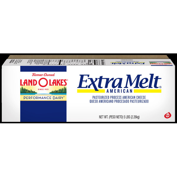 Land O Lakes - Extra Melt, American Cheese Loaf, White - 5 lb