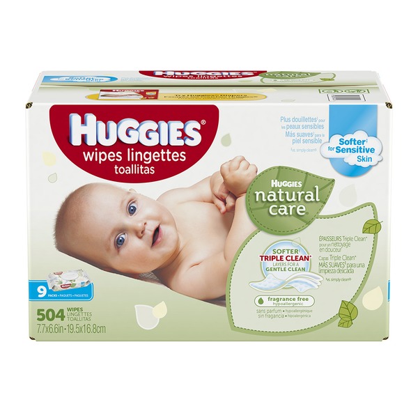 huggies natural care wipes 56 ct