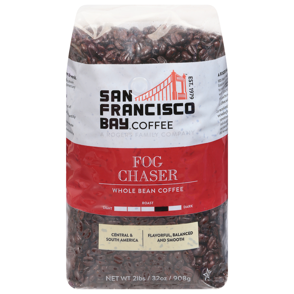 SF Bay Coffee Coffee, Whole Bean, Medium Roast, Fog Chaser Same