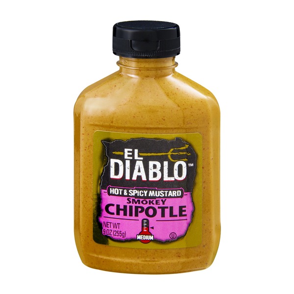 El Diablo Smokey Chipotle Medium Hot & Spicy Mustard (9 oz) Instacart