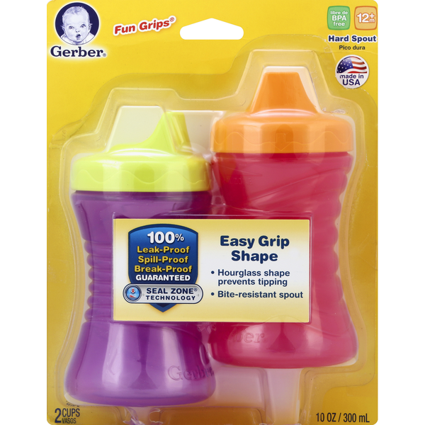Gerber Cups Hard Spout 10 Ounce 12m Same Day Delivery or Pickup Fiesta Mart