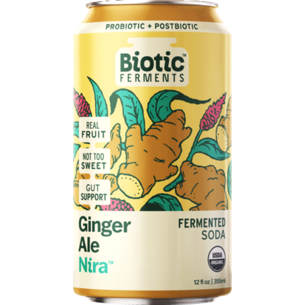 Biotic Ferments Organic Ginger Ale Nira Fermented Soda