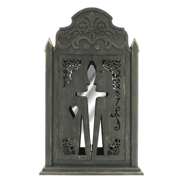 Ashland Distressed Black Sword Mirror Box Tabletop Décor