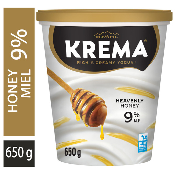Olympic Krema Honey Yogurt 9% Same-Day Delivery | Commisso's Fresh