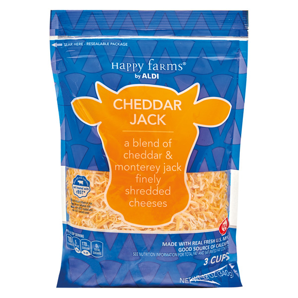 Happy Farms Shredded Cheddar Jack Cheese