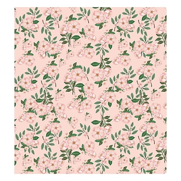 Blue Sky Letterpress Camellia Orchid 3-Ring Binder, 1-1/4 in