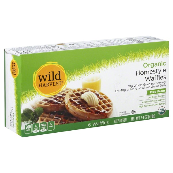Wild Harvest Waffles, Organic, Homestyle (6 each) Instacart