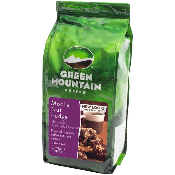 Green Mountain Coffee Flavored Mocha Nut Fudge Ground Coffee (12 oz