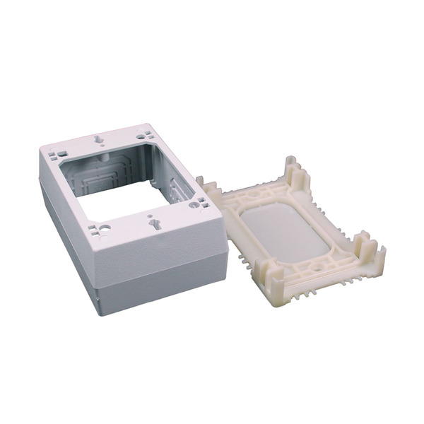 Legrand CordMate II 4-3/4-in x 2.874-in PVC White Cable management box
