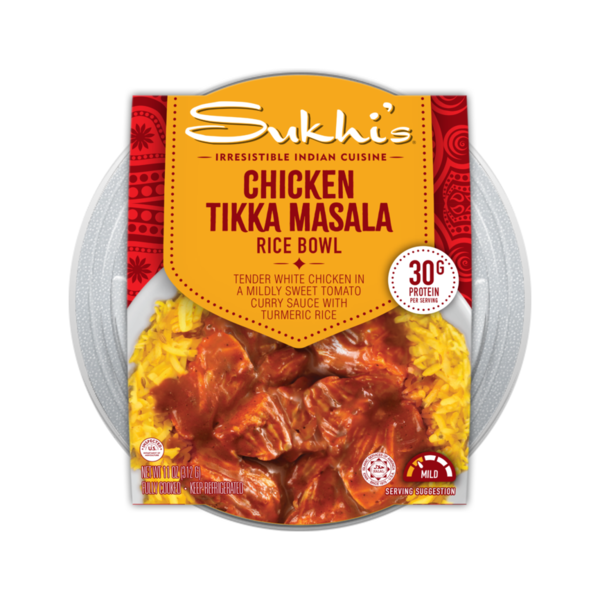 Sukhi's Indian Chicken Tikka Masala Curry Gluten Free Turmeric Rice Bowl