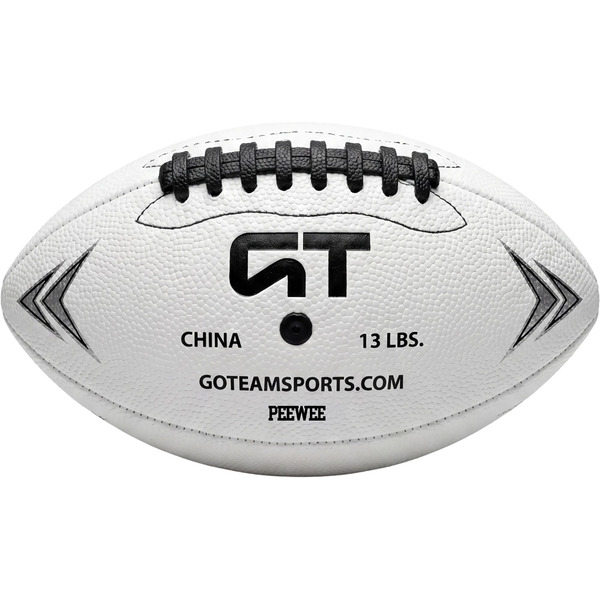 Go Team White Football Original Game Changer Flag Football, Youth 12-14 - White