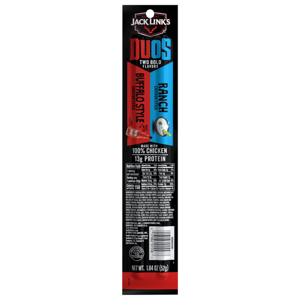 Jack Link's Duos Ranch/Buffalo Style Chicken Stick Same-Day