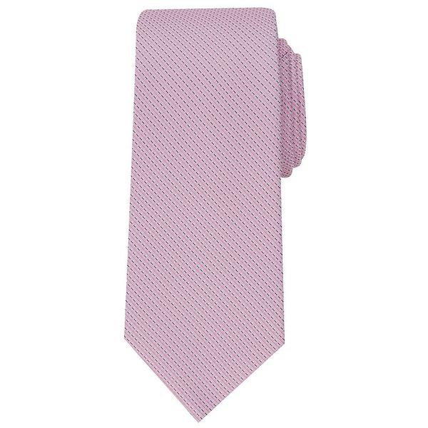 Bespoke & Co. Men's Minaro Micro Skinny Tie - Pink Minaro