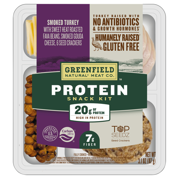 Greenfield Natural Meat Co. Smoked Turkey Protein Snack Kit