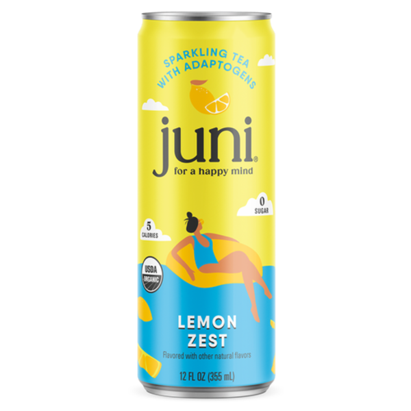 Juni Organic Lemon Sparkling Tea With Adaptogens Same-Day Delivery