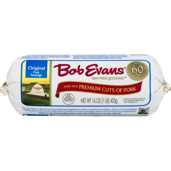 Bob Evans Premium Cuts of Pork Sausage Original (16 oz) Instacart